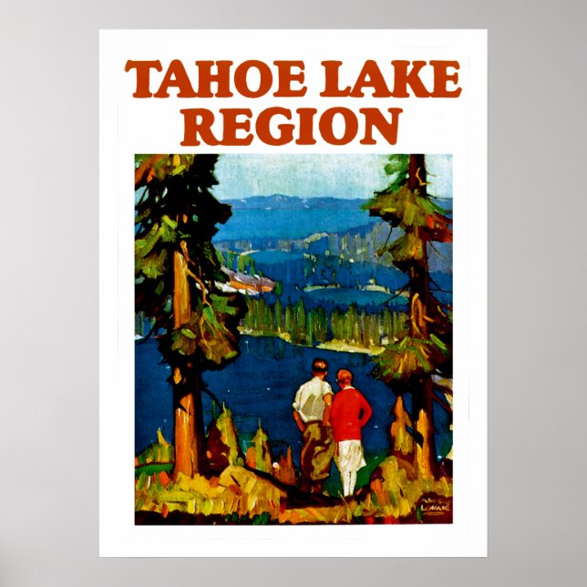 Póster Região do Lago Tahoe (Frente)