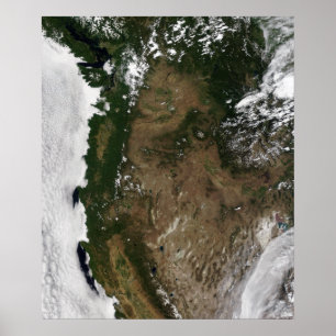 Poster Região Noroeste do Pacífico dos Estados Unidos