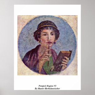 Póster Região Vi de Pompeii por Herkulaneischer mestre