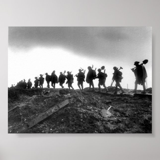 Poster Regimento de Manchester, Ancre, 1917 (Frente)