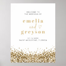 Regina Glam Yellow Dourados Sequins Boas-vindas