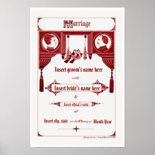 Póster Registro de Casamento/Antiguidade