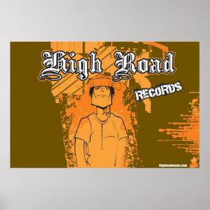 Póster Registros da estrada nacional