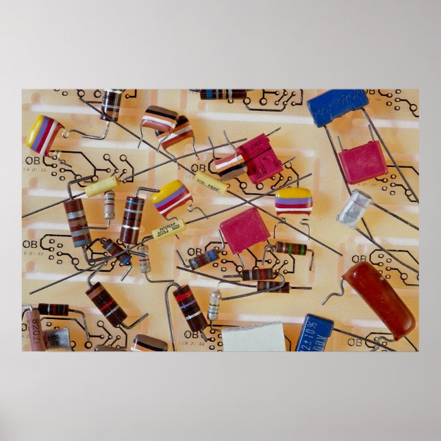 Póster Registros e condensadores (Frente)