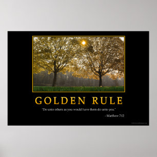 Poster Regra de ouro