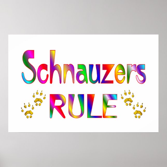 Póster Regra de Schnauzers (Frente)