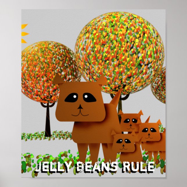 Póster Regra do Jelly Beans (Frente)