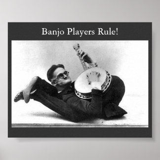 Poster Regra dos Jogadores de Banjo!