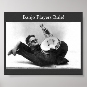 Poster Regra dos jogadores do banjo!