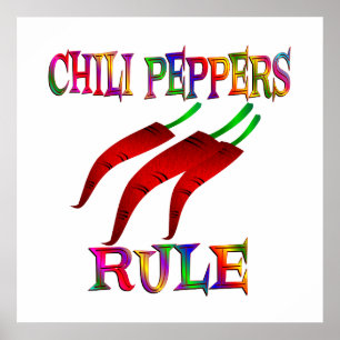 Póster Regra dos Pimentos de Chili