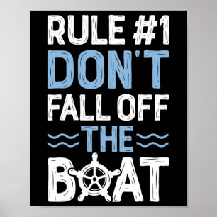 Poster Regra n.o 1 Não Cair do Navio de Cruzeiro