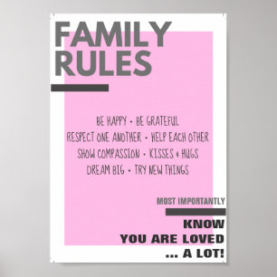 Poster Regras da Família