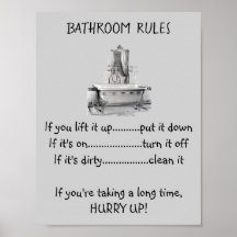 Regras de Banho de Banheira de Pé-de-Direito