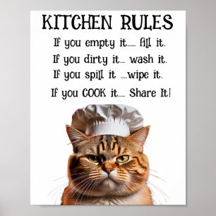 POSTER REGRAS DE COZINHA