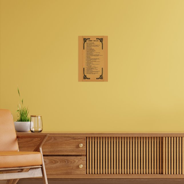 Poster regras de Gibbs (Sala de Estar 2)