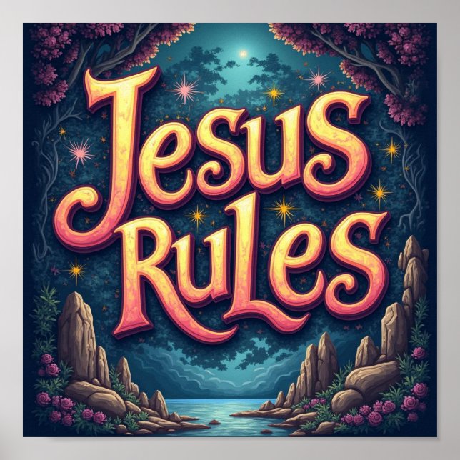 Poster Regras de Jesus (Frente)