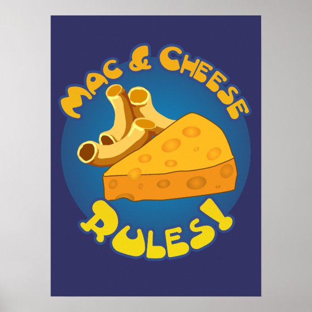 Póster Regras de Mac & Queijo (Frente)