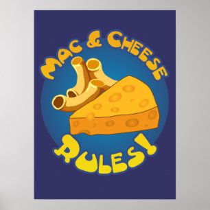 Póster Regras do Mac & do queijo
