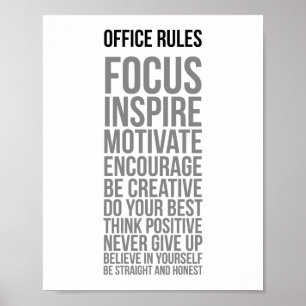 Poster Regras do Office