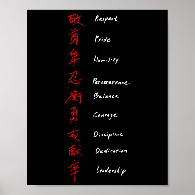 Poster Regras do Shotokan Karate (Frente)