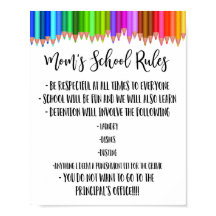 Regras Escolares De mães, Regras De Escolas Domést