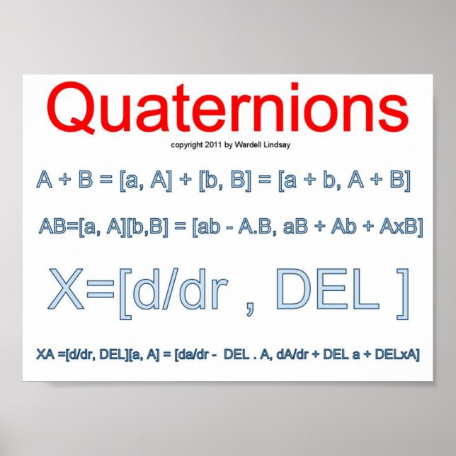 Póster Regras matemáticas! (Frente)