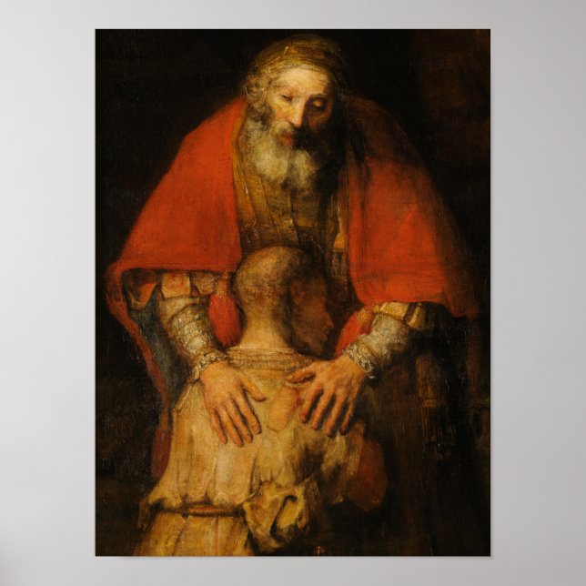 Poster Regresso do Filho Prodígio por Rembrandt (Frente)