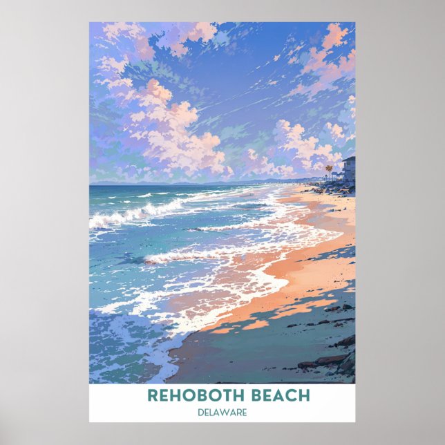 Poster Rehoboth Beach, Delaware (Frente)