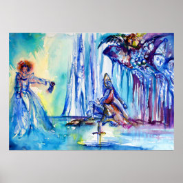 PÓSTER REI ARTUR, DAMA DO LAGO E EXCALIBUR
