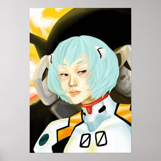 Poster Rei Ayanami (Frente)