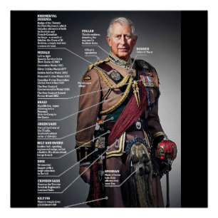 Póster Rei Charles III Coronel Chefe Toronto Escocês