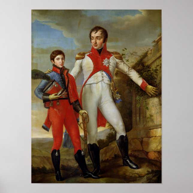 Póster Rei da Holanda e Príncipe Herdeiro da Holanda (Frente)