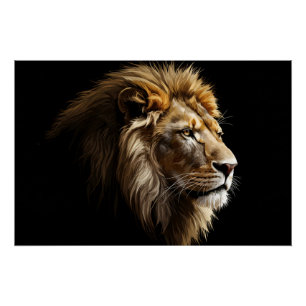 Póster Rei da Savana Brilhante