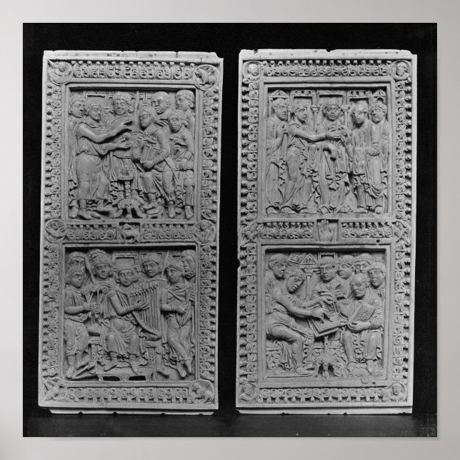 Póster Rei David comissionando e cantando o (Frente)