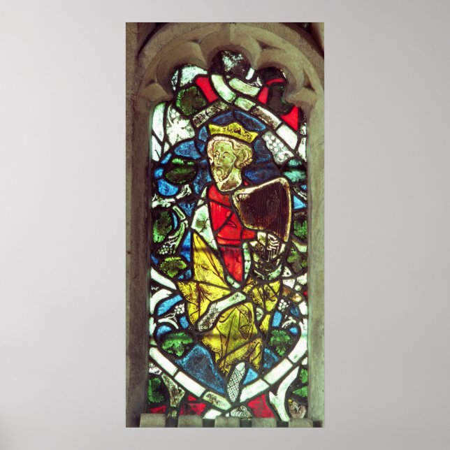 Póster Rei David, século 14 (Frente)