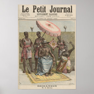 Póster Rei de Behanzin de Dahomey