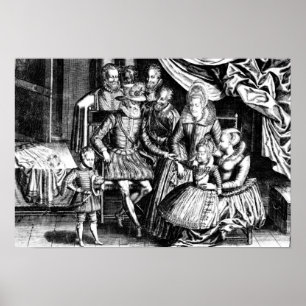 Poster Rei de Henri IV de France com sua família