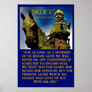 Póster rei de robert bruce de escocês