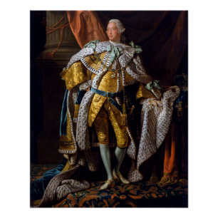 Póster Rei George III por Allan Ramsay 1762