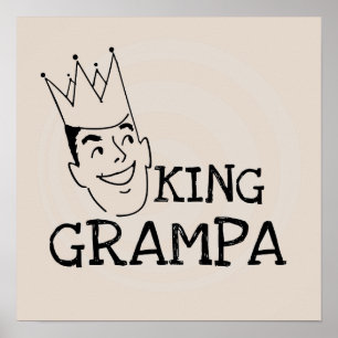 Póster Rei Grampa T-shirt e presentes