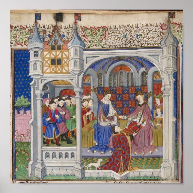 Poster Rei Henrique VI e Margaret de Anjou: Apresentação (Frente)