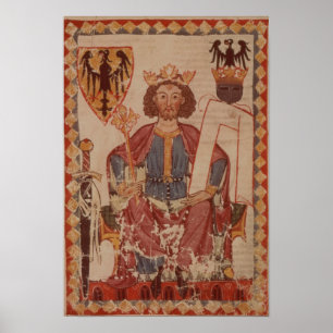 Póster Rei Henry, ilustração do Manasse