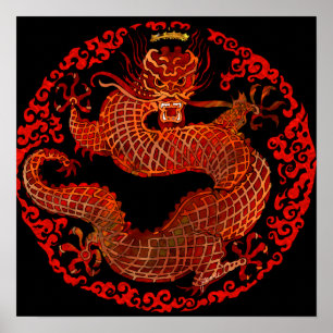 Póster Rei Imprimir do dragão