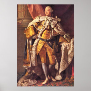 Poster Rei inglês George III pelo estúdio de Allan Rams