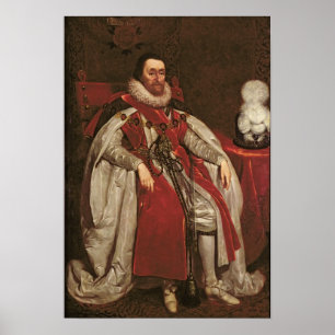Póster Rei James mim de Inglaterra e VI de Scotland, 1621