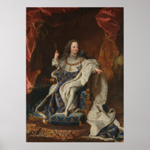 Póster Rei Louis XV como uma criança por Riqaud