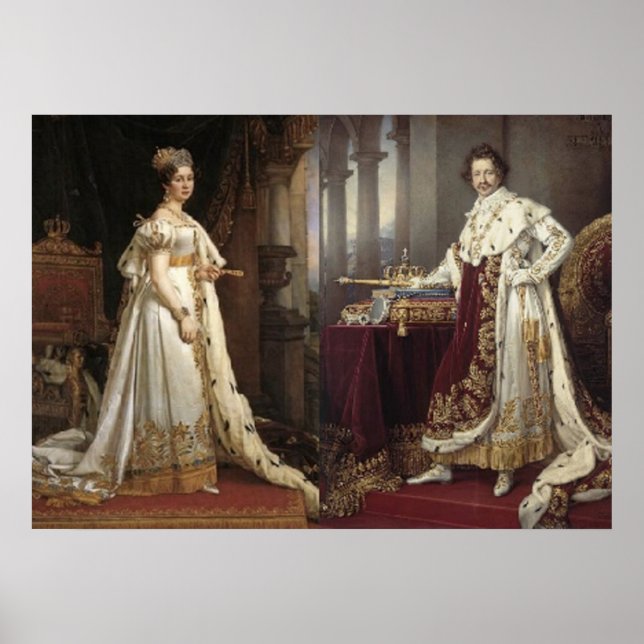 Poster Rei Luís I da Baviera (Frente)