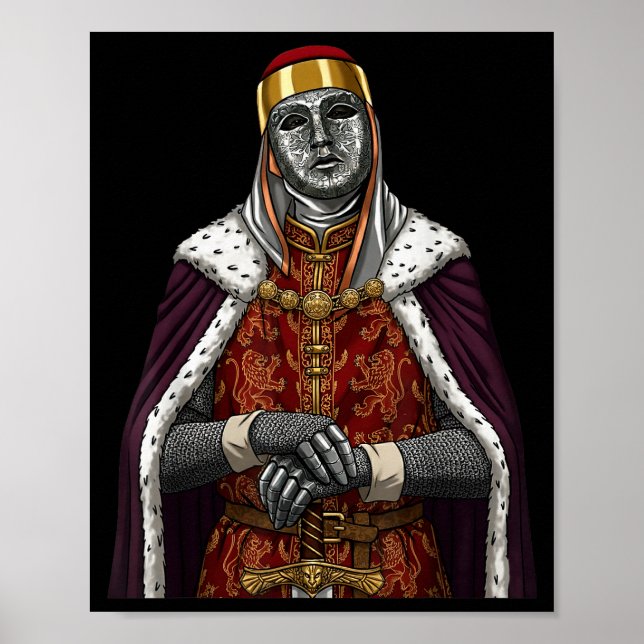Poster Rei Máscara de Prata Baldwin Iv Máscara Dourada Ar (Frente)