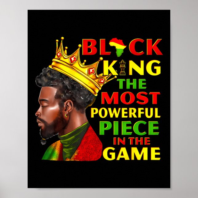 Poster Rei Negro A Mais Poderosa Peça Junta Afri (Frente)