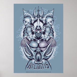 Poster Rei Orm de Aquaman   do gráfico de Atlantis